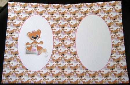 New Baby Girl Tiger or Toddlers Birthday Insert by Charlie Angel