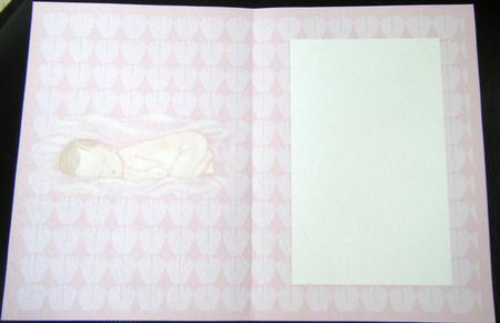 Baby Girl, New Arrival Card Insert by Charlie Angel