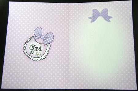 New Baby Insert A5 Portrait by Charlie Angel