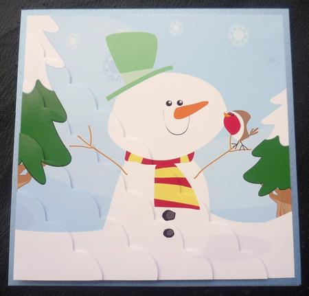 Mr Frosty 8x8 Quick Card by Charlie Angel