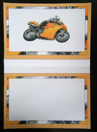 Metallic Orange Bike Insert by Charlie Angel