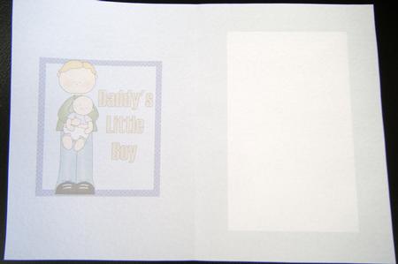 Daddy's Little Boy Card Insert by Charlie Angel