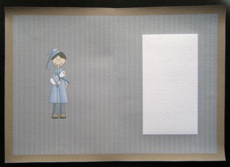 Male Graduation Insert Blue by Charlie Angel
