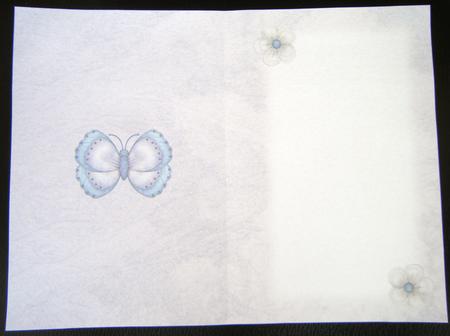 Blue Flutterby Blossoms Insert by Charlie Angel