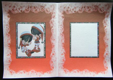 Cute Xmas Kids Whispering Insert by Charlie Angel