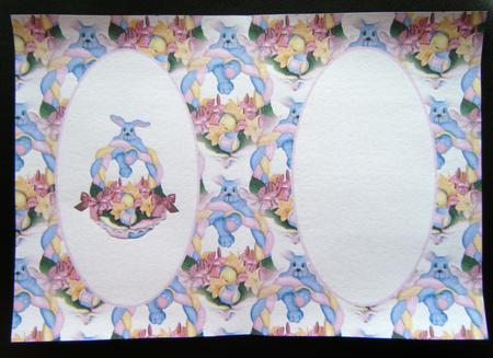 Cute Easter Rabbit Basket Insert by Charlie Angel