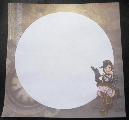 Brianna Blaster -  Steampunk 8x8 Insert by Charlie Angel