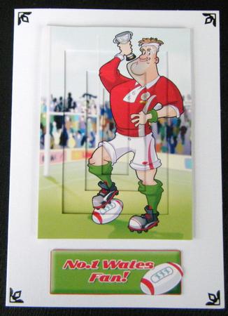 Rugby Dude Wales Inverted Pyramid. by Charlie Angel