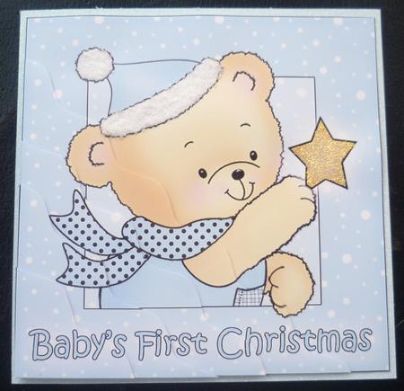 Robert's Star Baby's First Christmas Wavy Corner Side Stacke by Charlie Angel