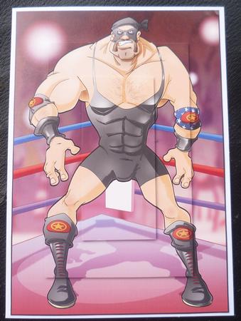 Wrestler Dude (black) A4 by Charlie Angel