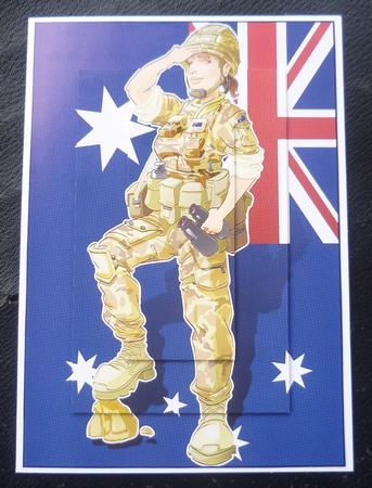 Australian Army Lady A4 by Charlie Angel