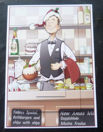 Christmas Cafe Dude A4 by Charlie Angel