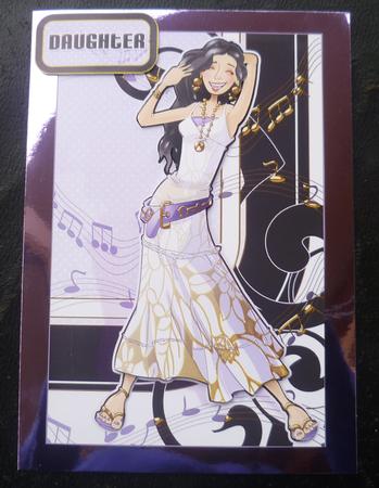 White and Gold Music Girl by Charlie Angel