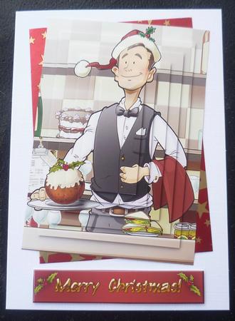 Christmas Cafe Dude Pyramid by Charlie Angel