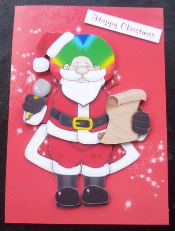 Rockstar Santa Doodles by Charlie Angel