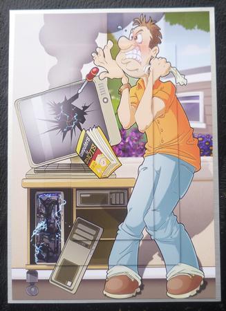 P.c. Repair Dude A4 by Charlie Angel