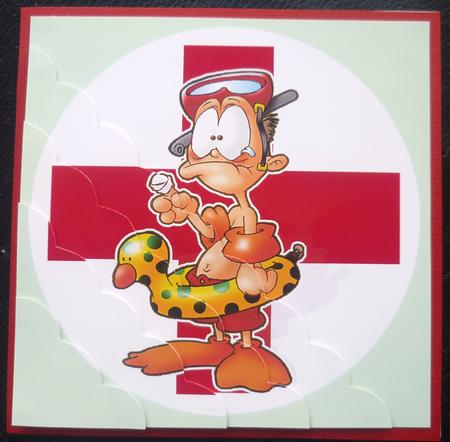 Poorly Dude 8x8 Quick Card by Charlie Angel