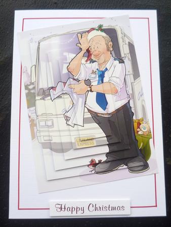 Christmas Bus Driver Dude Pyramid by Charlie Angel
