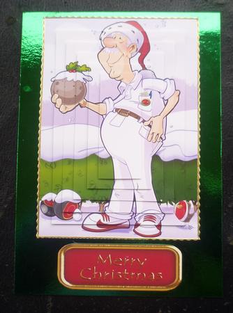 Christmas Bowling Dude Pyramid by Charlie Angel