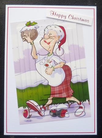 Christmas Bowling Lady Pyramid by Charlie Angel