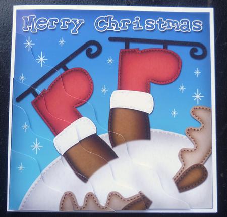 Xmas Oops Rudolph Fun Novelty Wavy Corner Side Stacker by Charlie Angel