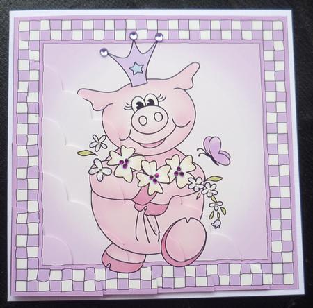 Little Princess Piggywig Scalloped Corner Stacker by Charlie Angel