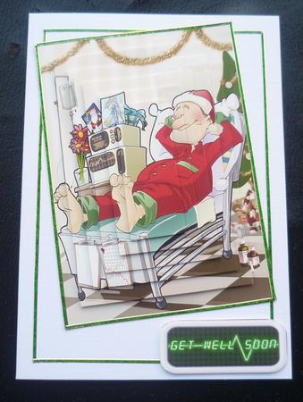 Get Well Soon Dude Ii Christmas Pyramid by Charlie Angel