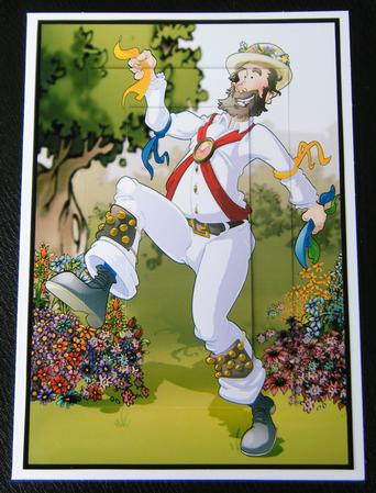 Morris Dancer Dude A4. by Charlie Angel