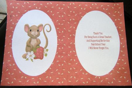 So Very Berry Special -  Cute Mouse Co-ordinating Insert by Charlie Angel