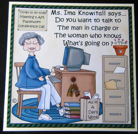 Mrs Ima Knowitall Says -  by Charlie Angel
