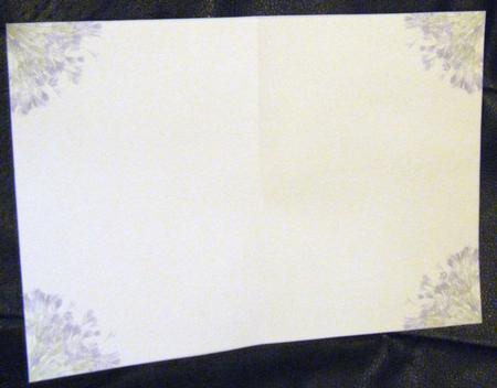 Bluebells Card Insert-sh0024 by Charlie Angel