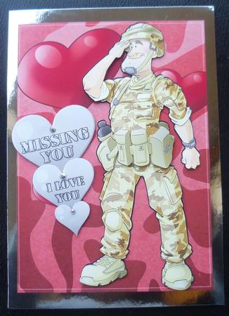 Army Dude Valentines Day by Charlie Angel