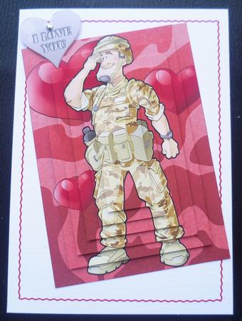 Army Dude Valentines Day Pyramid by Charlie Angel
