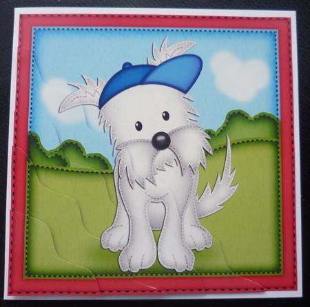Jock the Westie Wavy Corner Side Stacker Topper by Charlie Angel