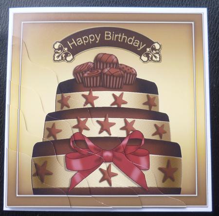 Chocolate Birthday Cake Wavy Corner Side Stacker by Charlie Angel