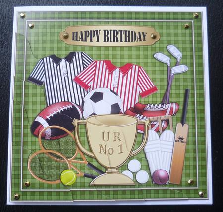 Birthday Sports Wavy Corner Side Stacker by Charlie Angel