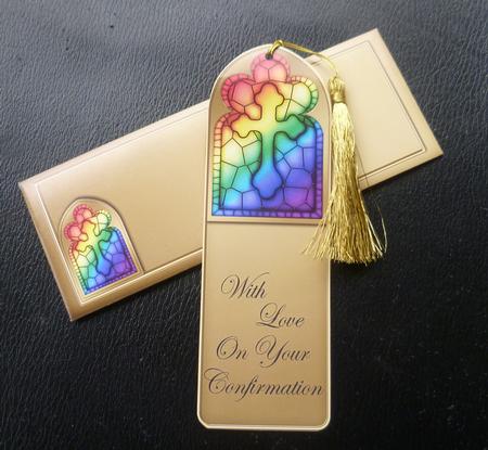 Confirmation Religious Bookmark Card N Envelope by Charlie Angel