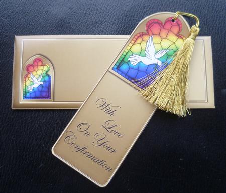Confirmation Religious Bookmark Card N Envelope by Charlie Angel