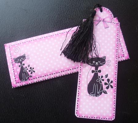 Kool Kat Bookmark Card N Envelope by Charlie Angel