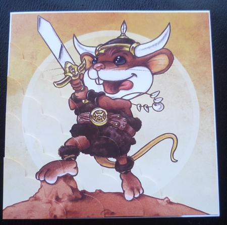 Viking Mouse 8x8 Quick Card by Charlie Angel