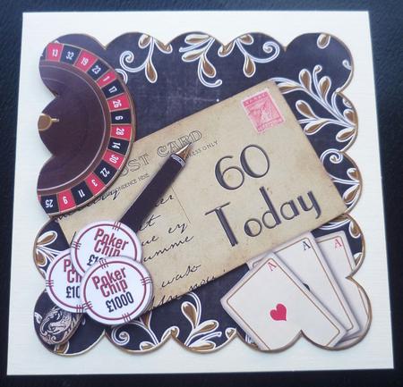 Black Roulette 60 Today Scallop Postcard Step by Step by Charlie Angel