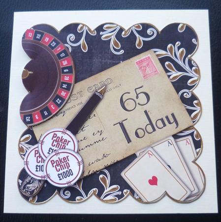 Black Roulette 65 Today Scallop Postcard Step by Step by Charlie Angel