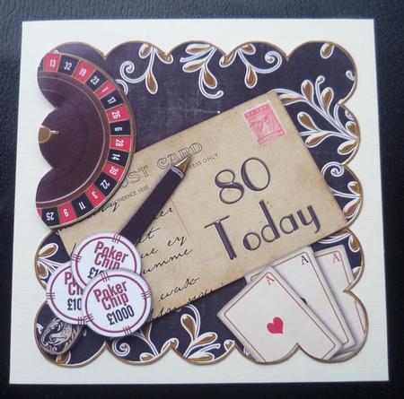 Black Roulette 80 Today Scallop Postcard Step by Step by Charlie Angel