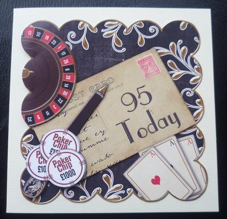Black Roulette 95 Today Scallop Postcard Step by Step by Charlie Angel