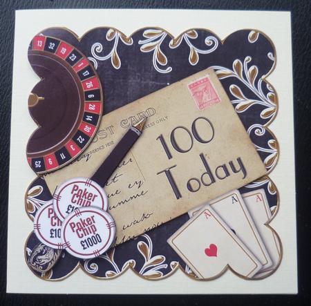 Black Roulette 100 Today Scallop Postcard Step by Step by Charlie Angel