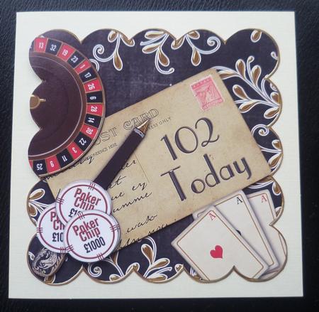 Black Roulette 102 Today Scallop Postcard Step by Step by Charlie Angel
