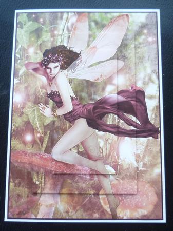 Forest Fairy Acantha Crimson A4 by Charlie Angel