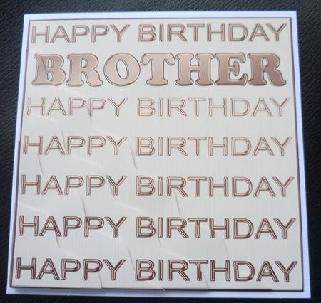 Birthday Brother Wavy Corner Side Stacker Topper by Charlie Angel