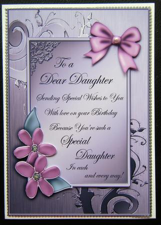 Metallic Birthday Greeting Quick Card with 3D Decoupage by Charlie Angel