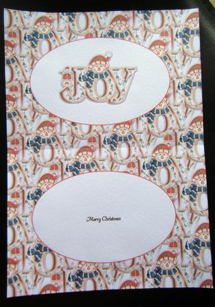 Joy Snowman Landscape Insert by Charlie Angel